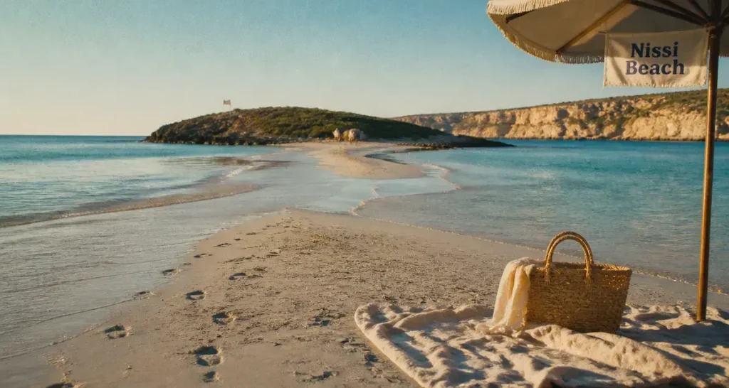 Chypre plage Nissi Beach, sable blanc et eaux turquoise