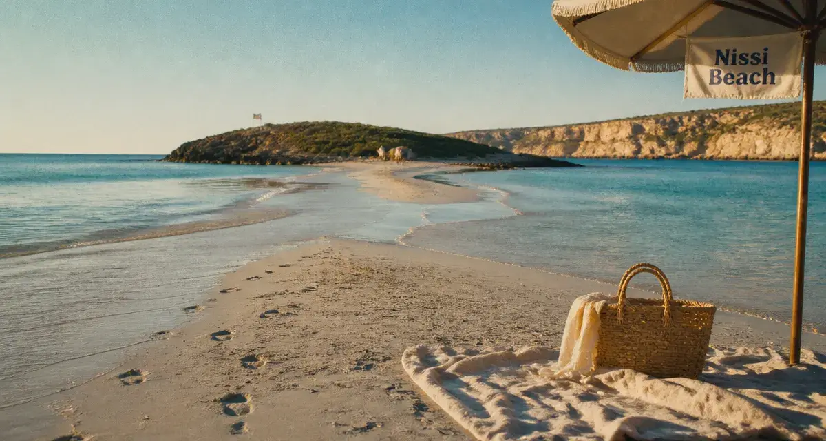 Chypre plage Nissi Beach, sable blanc et eaux turquoise