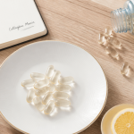 collagene marin en gelules avec citron et eau