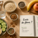 manger trop de fibres aliments sur table