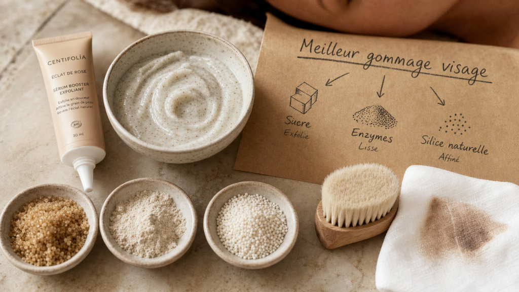 Meilleur gommage visage, exfoliation douce sans irritation