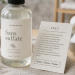 Meilleur shampoing sans sulfate sans silicone sans paraben, flacon et INCI