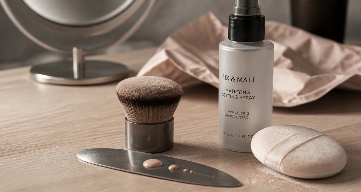 Peau grasse quel fond de teint : fond matifiant et fixateur pour longue tenue