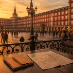 Visite madrid 3 jours : Plaza Mayor au golden hour