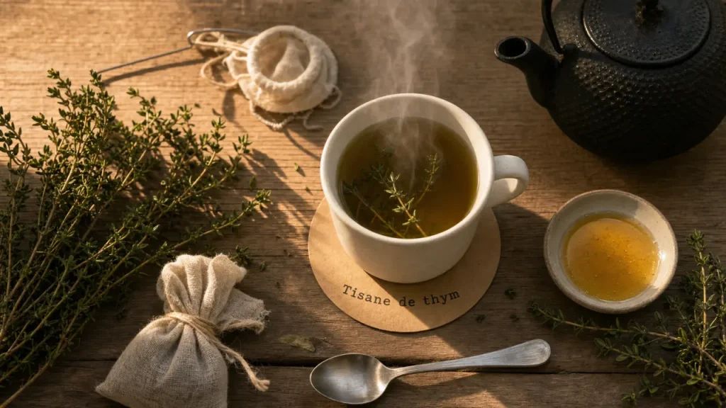 Tisane de thym : ce qu’elle peut vraiment apporter à la toux, à la gorge et à la digestion