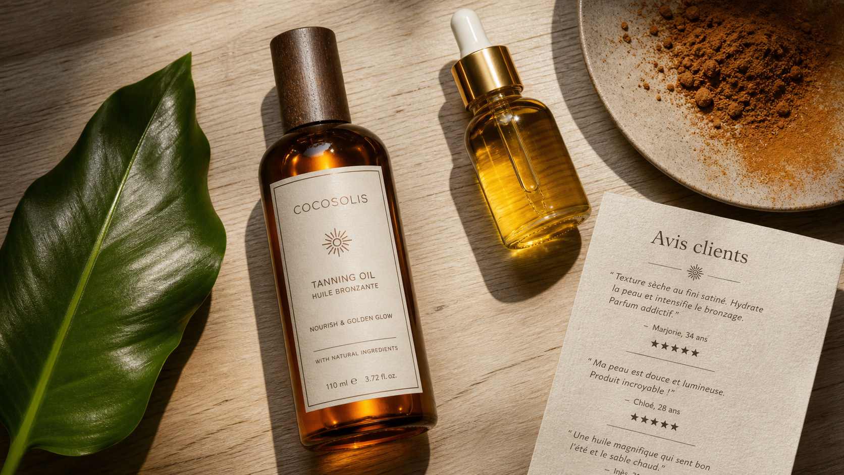 COCOSOLIS avis sur huile bronzante, 3,7/5