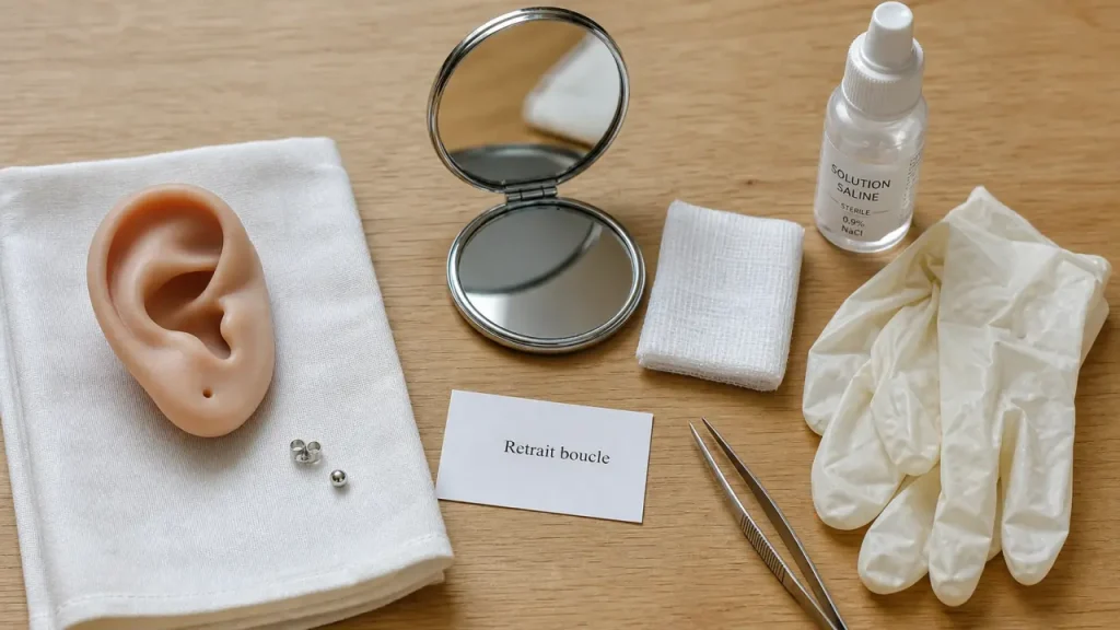Comment enlever boucle d'oreille de percage sans douleur