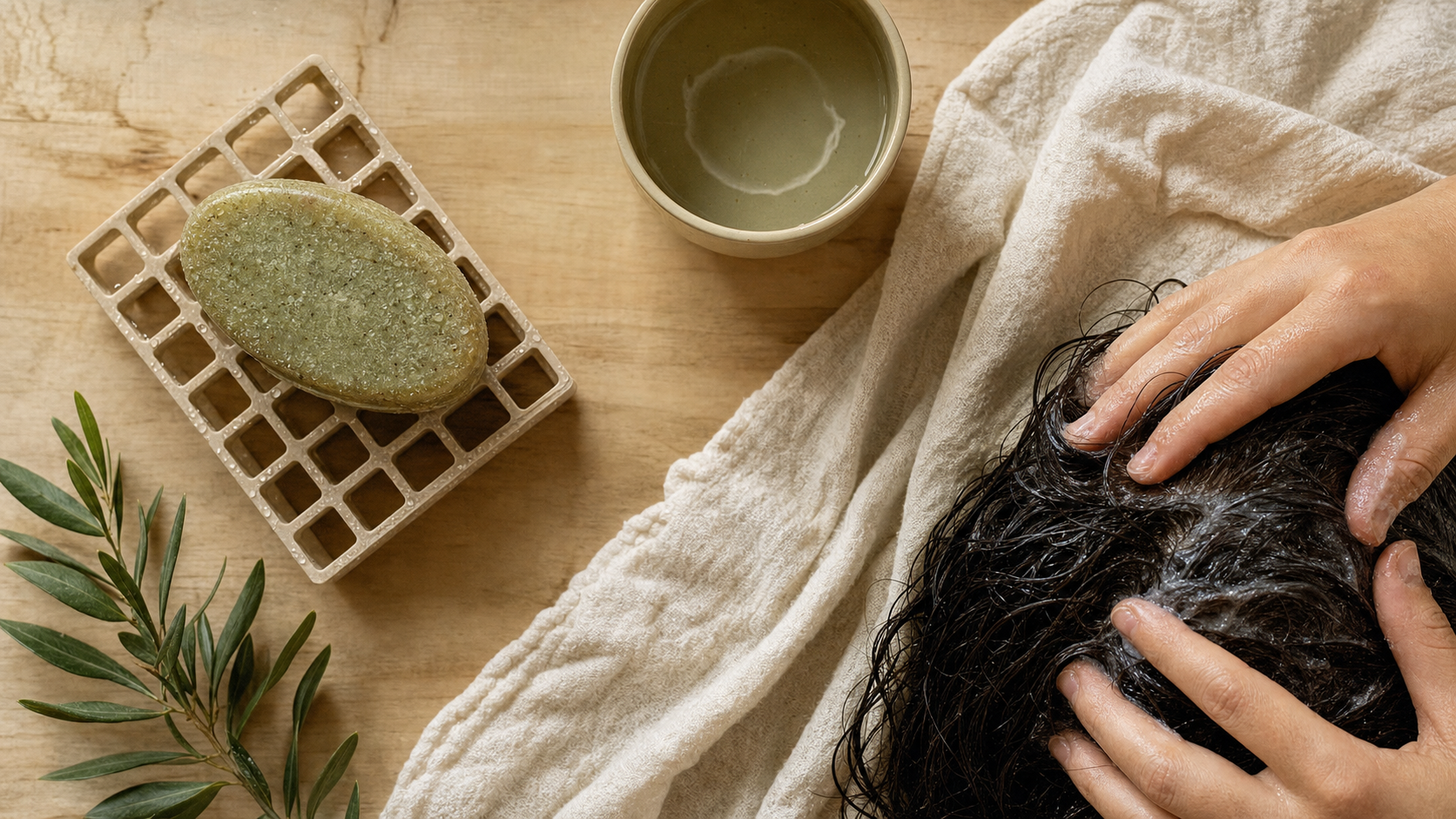Comment utiliser un shampoing solide : faire mousser, rincer et le faire durer, shampoing solide sur porte-savon