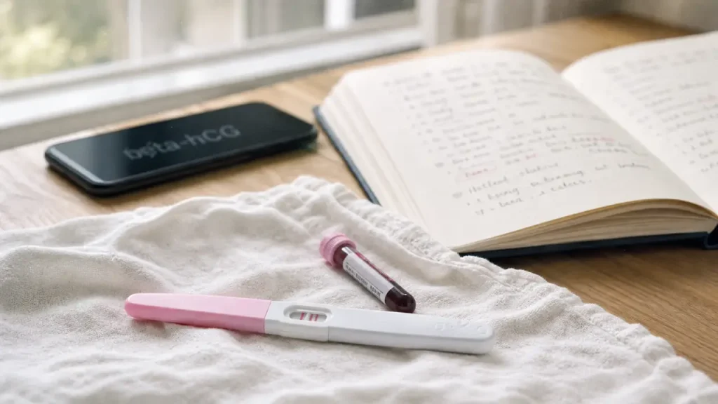 Test positif puis hCG qui baisse : reconnaître une grossesse chimique