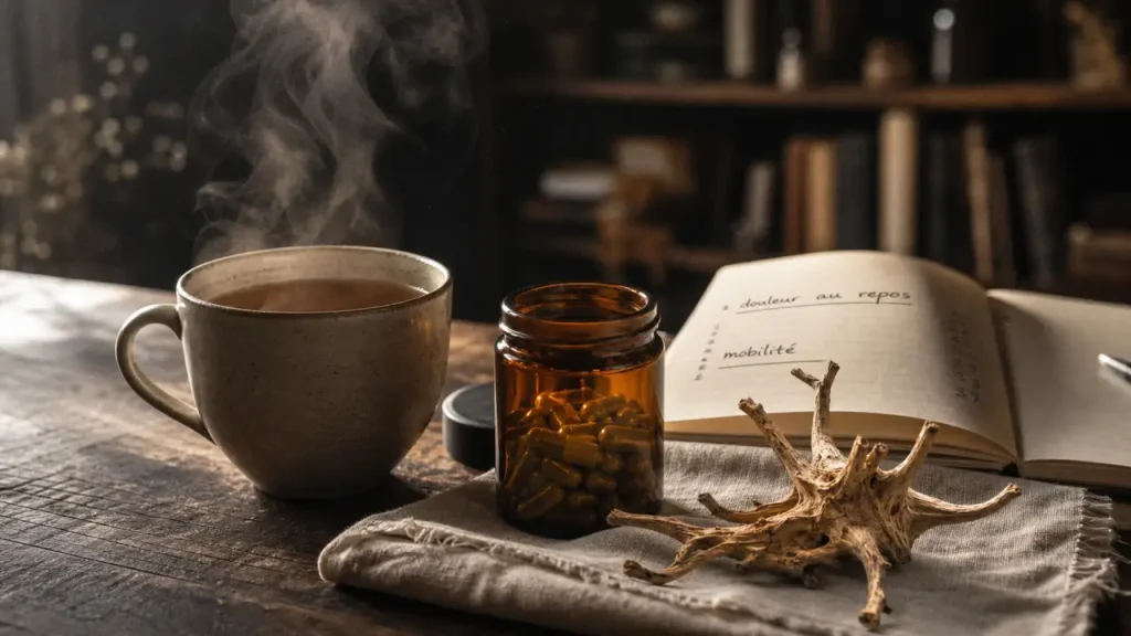 Harpagophytum témoignage pour arthrose et genoux, cure 3 mois