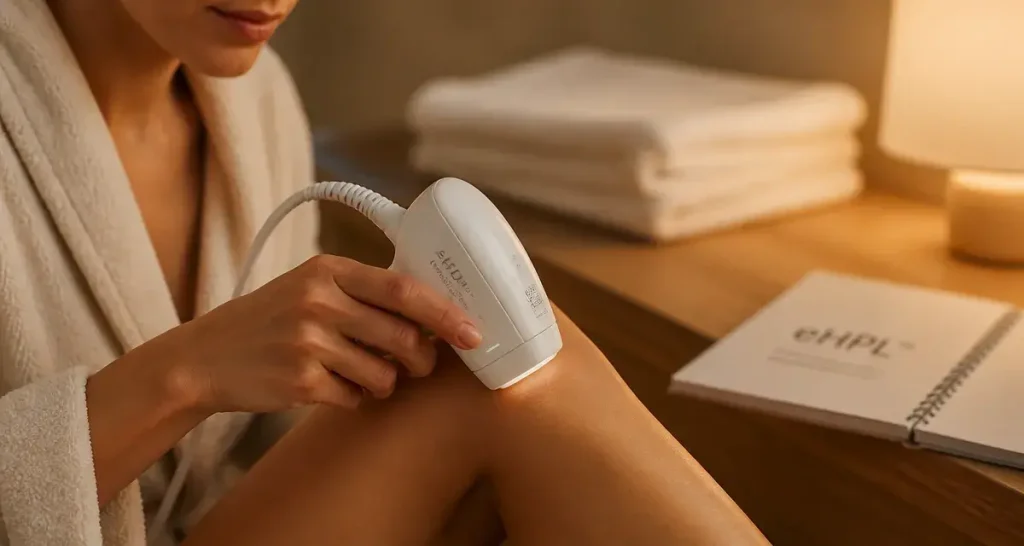 silk'n infinity avis : épilation IPL sur peau rasée