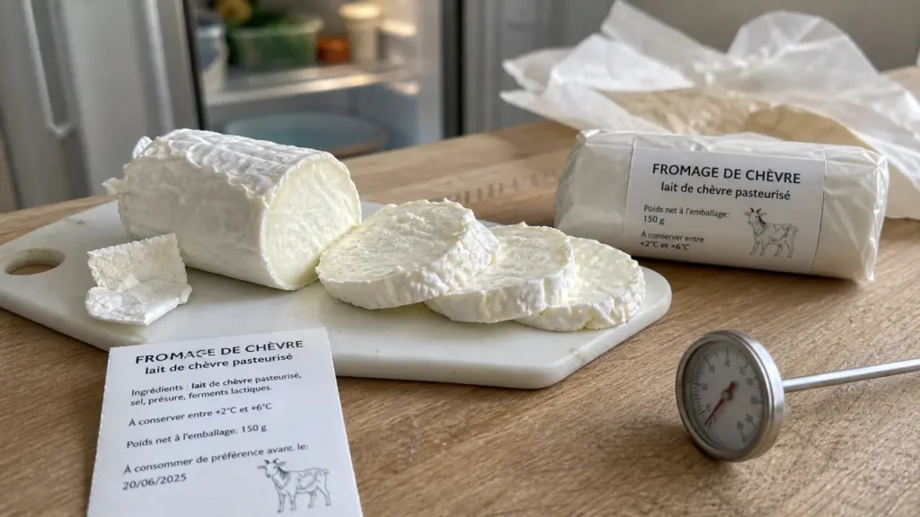 Bûche de chèvre enceinte : lait pasteurisé, croûte et cuisson à vérifier