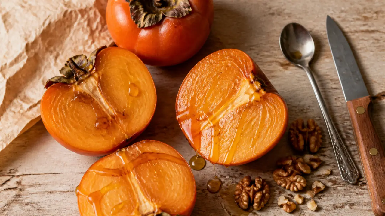 Comment se mange le kaki : tranches au couteau ou à la cuillère