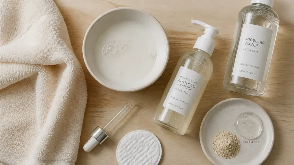 Peau sèche : quel nettoyant visage choisir sans irriter, sans parfum et avec céramides ?