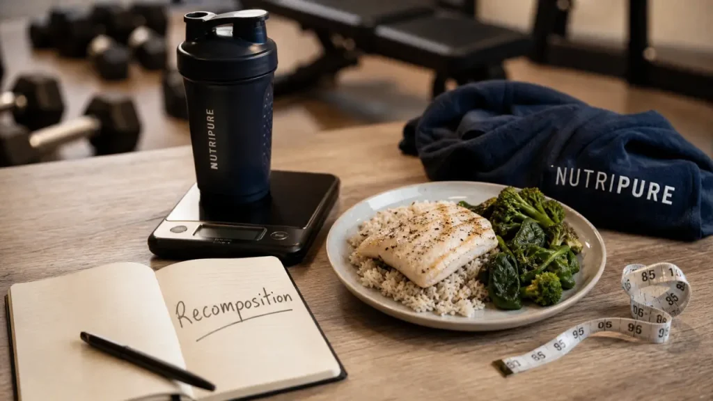 Recomposition corporelle : 300 à 500 calories de déficit et 1,8 à 2,2 g/kg de protéines pour changer de silhouette