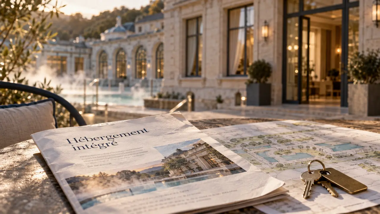 Cure thermale avec hébergement intégré : brochure et clés près des thermes