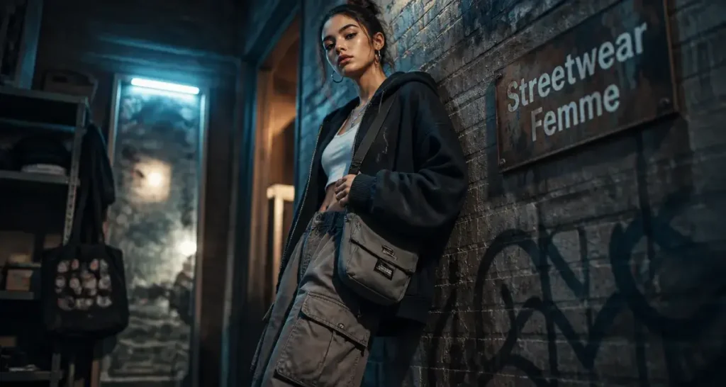 Streetwear femme : hoodie oversize, cargo et bonnes tailles pour ne pas se tromper