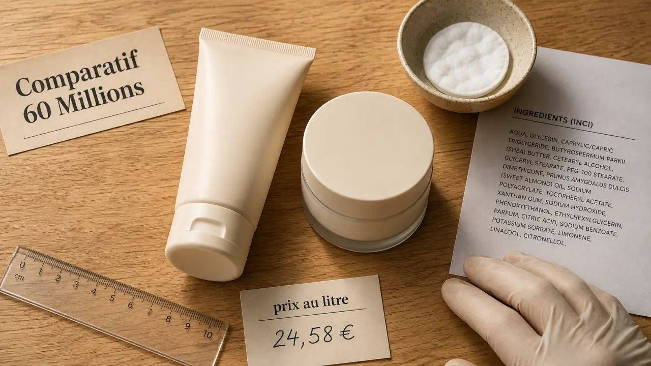 Meilleure crème corps 60 millions consommateur : test 1,96 €