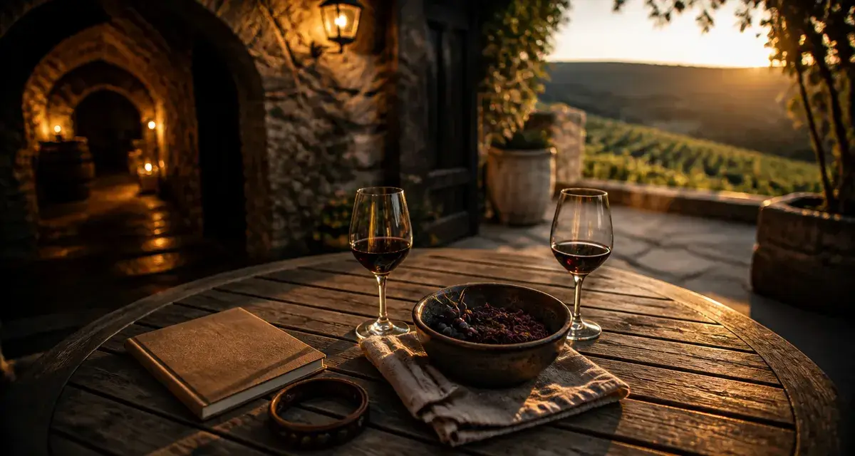 Week-end dégustation vin et spa : verres de vin et vinothérapie en cave